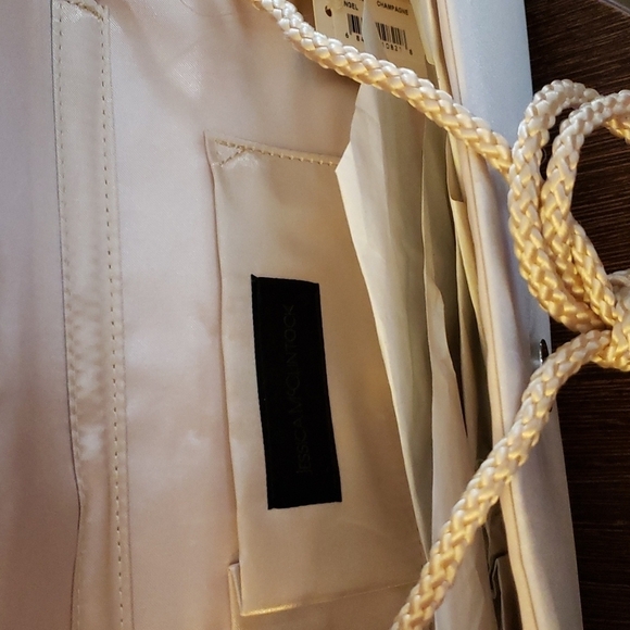 Gunne Sax by Jessica McClintock Pleated Clutch in Champagne - Picture 3 of 7